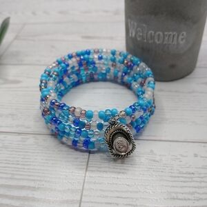 New Hand Crafted Memory Wire Bracelet